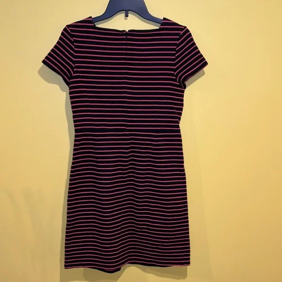 Talbots Black and Pink Striped Women's Dress Size 6 Petites - Picture 10 of 13